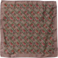 Dolce&Gabbana Bruine Chili's Zijde Vierkant Mannen Foulard Sjaal