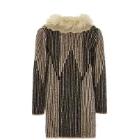 Faina Vest Dames beige/ zwart