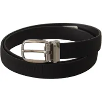 Dolce&Gabbana Zwarte Stoffen Riem