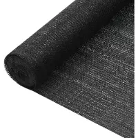 vidaXL Privacynet 75 g/m² 3,6x50 m HDPE zwart