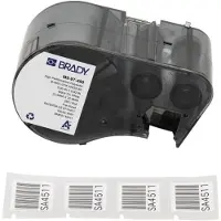 Brady M5-97-488 polyester labels zwart op wit | 22,86 mm x 22,86 mm (origineel)