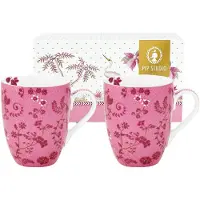 Pip studio Mok Jolie Flowers Pink 350ml (Set van 2)