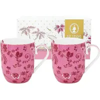 Pip studio Mok Jolie Flowers Pink 145ml (Set van 2)