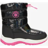 Snowfun gevoerde kinder snowboots zwart roze maat 30