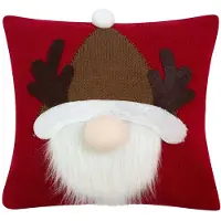 Mars & More Knitted Santa kussen rood 40x40cm