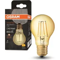 Osram LED lamp E27 8W vintage filament 825 goud