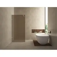Wiesbaden Glasplaat less 90x200 cm 8 mm nano vintage brons glas