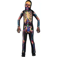Amscan Kostuum Skelet Glow in the Dark Multikleur Kind - 8-10 Jaar - 140cm