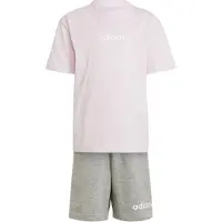 Adidas Trainingspak grijs gemêleerd / rosa / wit