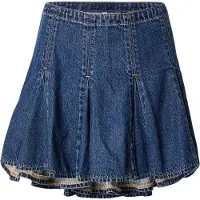 Levi's Rok 'Godet' blauw denim