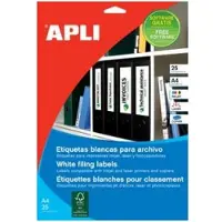 APLI etiketten ft 190 x 61 mm (b x h), ronde hoeken, 100 stuks, 4 per blad (1233)