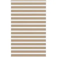 vidaXL Zebra Blind 150x230 cm stofbreedte 145,9 cm polyester zandbruin