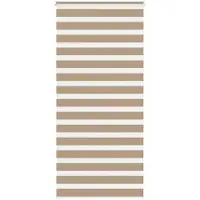 vidaXL Zebra Blind 110x230 cm stofbreedte 105,9 cm polyester zandbruin