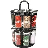 Cook Concept - Kruidenrek - Kruidencarrousel - 2-laags Carrousel - incl 16 kruidenpotten