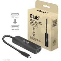 Club 3D USB 2.0 Adapter [1x USB-C stekker - 1x HDMI-bus] Adapter USB 3.2 Typ C - HDMI 2.1 17 cm