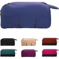 vidaXL Paardendeken Donkergroen en zwart 125 cm Polyester