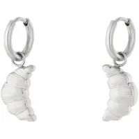 Yehwang Oorbellen croissant - zilver - silver - oorbel - oorbellen - croissant - jewelry - sieraad - sieraden