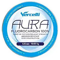 Vercelli Aura 100 M Flurocarbon Transparant 0.200 mm