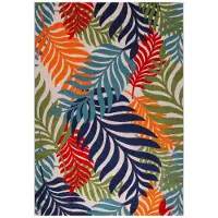 Muratap Binnen en buiten vloerkleed floral outdoor laagpolig tapijt 80x200 cm