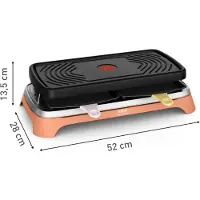 Tefal Food & Co RE650J10 – Multifunctioneel kooktoestel – Gezellig tafelen met 8 – Binnen en buiten gebruik – Makkelijk schoon te maken – XL pannetjes – Raclette grill toestel
