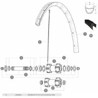 Mavic Voorwielnaaf 6804dw Lagerpaar
