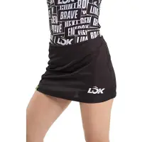 Lok Sticker Storm Skirt Zwart M Vrouw