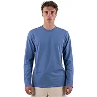 The Mountain Studio Field T-shirt Met Lange Mouwen Blauw L Man