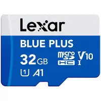 Lexar MicroSDHC Blue Plus UHS-I 32GB V10 Read 100MB/s With SD Adapter