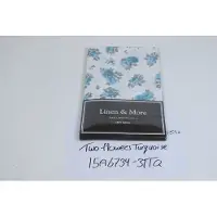 Mars & More Tablerunner Two Flowers 50x140 turquoise