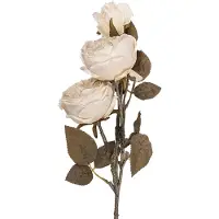 Clayre & Eef Kunstbloem - Zijden 70 cm Wit Kunststof Kunstbloemen