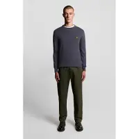 Lyle & Scott Heren Truien & Vesten Cotton Merino Crew Neck Jumper - Paars - Maat XS
