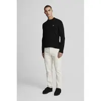 Lyle & Scott Heren Truien & Vesten Lambswool Blend Crew Neck Jumper - Zwart - Maat XS