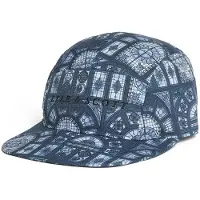 Lyle & Scott Baseballpet met glas-in-loodprint - Marineblauw