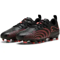 Puma Future 9 Play Gras / Kunstgras Voetbalschoenen (MG) Kids Zwart Rood