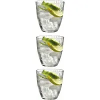 Pasabahce Linea -Water/Drink Glazen – 280 cc- Set van 3
