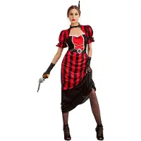 Boland - Kostuum Saloon girl Betsy (M/L) - Volwassenen - Showgirl - Western - Wild west