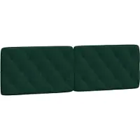 vidaXL Hoofdbordkussen 160 cm fluweel donkergroen