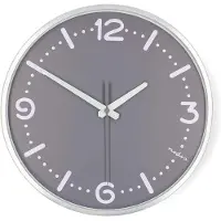 Nedis Wandklok | Diameter: 300 mm | Aluminium | Stille beweging | Metaal