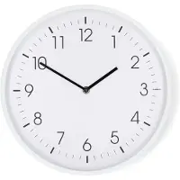 Nedis Wandklok | Diameter: 300 mm | Kunststof | Stille beweging | Wit