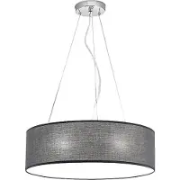 Orion Hanglamp Ufo, dimbaar, alu / grijs / zink, Woon-/ Eetkamer, Textiel / Stof / Zijde, Modern, Hanglamp