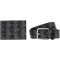 Lacoste The Blend Geschenkset - Creditcardhouder en Riem (palm green, 100 cm)