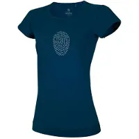 Ocun Fingerprint T-shirt Met Korte Mouwen Blauw M Vrouw