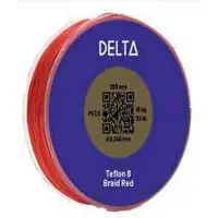 Delta Teflon 8 Braid 300 M Gevlochten Vislijn Rood 0.145 mm