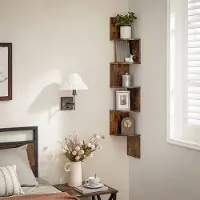 Vasagle Wandrek , planken ,Kruidenrek, Moderne Wanddecoratie, Muurrek voor Woonkamer, Slaapkamer, Keuken