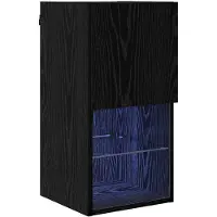 vidaXL Wand gemonteerd TV Kast 30,5 x 30 x 60 cm Zwart Eiken