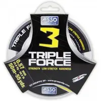 ASSO Triple Force 50 M Monofilament Transparant 0.117 mm