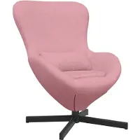 vidaXL Eivormige stoel Roze 63 x 73 x 90 cm Fluweel