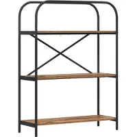 vidaXL Boekenplank 3-laags 80 x 30 x 109 cm Bewerkt hout Oudhout