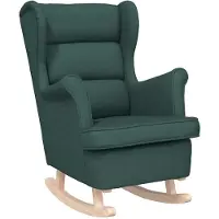 vidaXL Schommelstoel 74x90x102 cm stof donkergroen