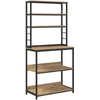 vidaXL Keukenplank 5-laags 80 x 40 x 168 cm Bewerkt hout Artisan Eiken